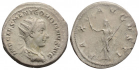 Roman Imperial 
Gordian III (238-244 AD) Antioch
AR Antoninianus (22.1mm, 4.6g)
Obv: IMP CAES M ANT GORDIANVS AVG. Radiate, draped and cuirassed bust ...