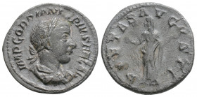Roman Imperial
Gordian III (238-244 AD) Rome
AR Denarius (20mm, 2.5g)
Obv: IMP GORDIANVS PIVS FEL AVG - Laureate, draped and cuirassed bust of Gordian...