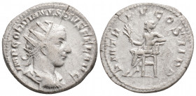 Roman Imperial 
Gordian III (238-244 AD) Rome
AR Antoninianus (21.5mm, 4.6g)
Obv: IMP GORDIANVS PIVS FEL AVG. Radiate, draped and cuirassed bust right...