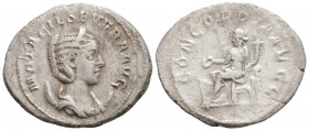 Roman Imperial
Otacilia Severa, Augusta (244-249 AD) Rome
AR Antoninianus (25.4mm, 3.5g)
Obv: M OTACIL SEVERA AVG Diademed and draped bust of Otacilia...