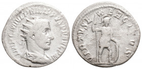 Roman Imperial
Philip I (244-249 AD) Antiochia
AR Antoninianus (21.9mm, 3.3g)
Obv: IMP C M IVL PHILIPPVS P F AVG P M Radiate, draped and cuirassed bus...