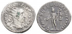 Roman Imperial
Trajan Decius (249-251 AD) Rome
AR Antoninianus (22.2mm, 3.5g)
Obv: IMP C M Q TRAIANVS DECIVS AVG, radiate, draped and cuirassed bust t...