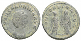 Roman Imperial
Salonina Augusta (254-268 AD) Samosata
Antoninianus (20.2mm, 3.8g)
Obv: CORN SALONINA AVG. Diademed and draped bust right, set on cresc...
