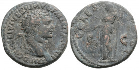 Roman Imperial
Vespasian (81 AD) Uncertain Eastern mint (Thrace?)
AE As (25.3mm, 8.8g)
Obv: IMP D CAES DIVI VESP F AVG P M TR P P P COS VII, laureate ...