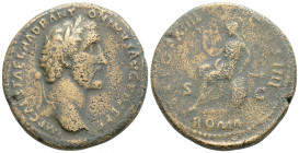 Roman Imperial
Antoninus Pius (150-151 AD) Rome
AE Sestertius (34mm, 25.1g)
Obv: IMP CAES T AEL HADR ANTONINVS AVG PIVS P P, laureate head to right.
R...