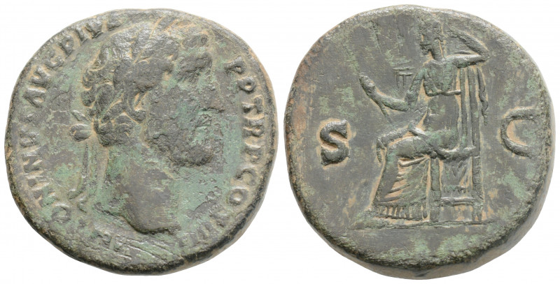 Roman Imperial
Antoninus Pius (145-161 AD) Rome
AE Sestertius (30.1mm, 20.1g)
Ob...