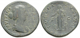 Roman Imperial
Faustina Junior, Augusta (147-175 AD) Rome
AE Sestertius (34mm, 27.3g)
Obv: FΛVSTINΛ ΛVGVSTΛ, draped bust right, hair waved and fastene...