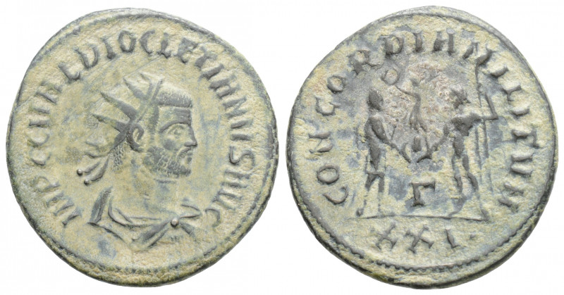 Roman Imperial
Diocletian (284-305 AD) Kyzikos
AE Antoninianus (23.7mm, 4g)
Obv:...