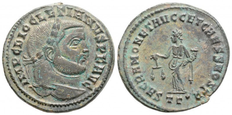 Roman Imperial
Diocletian (284-305 AD) Rome
AE Follis (27.4mm, 10.2g)
Obv: IMP C...