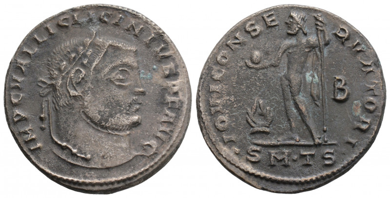 Roman Imperial
Licinius I, (308-324 AD) Thessalonica
AE Follis (23.8mm, 5g)
Obv:...