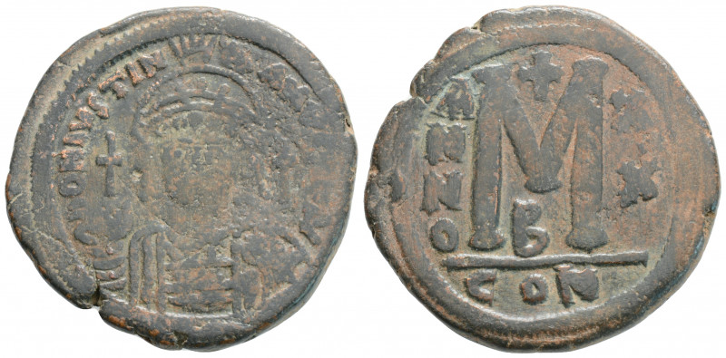 Byzantine 
Justinian I (527-565 AD) Constantinople
AE Follis (33.9mm, 19.8g)
Obv...