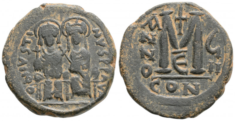 Byzantine
Justin II and Sophia (565-578 AD) Constantinople 
AE Follis (30.6mm, 1...