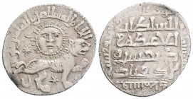 Medieval
Seljuks of Rum, Ghiyath al-Din Kay Khusraw II, Siwas mint (AH 638 = 1240 AD)
AR Dirham (22.7mm, 2.8g)
Obv: Lion advancing to right, two stars...