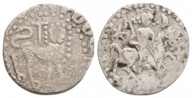 Medieval
Armenia, Cilician Armenia, Royal, Levon II (1270-1289 AD)
AR Half Tram (16.2mm, 1.3g)
Obv: King right on horseback; holding scepter; star, cr...