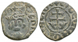 Medieval 
Armenia, Cilician Armenia, Royal, Hetoum II (1289-1293 AD, 1295-1296 AD, and 1301-1305 AD)
AE Bronze (21.7mm, 3.1g)
Obv: Crowned facing head...