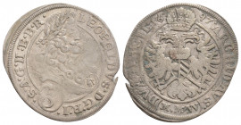 Medieval
Leopold I, House of Habsburg (1657-1705 AD) Thaler 1697
3 Kreuzer
AR Silver (1.6g 22.1mm)
Obv: LEOPOLDVS D G R I S A G H E B R Laureate, drap...