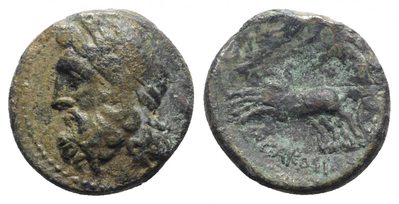 Sicily, Syracuse. Roman Rule, after 212 BC. Æ (21mm, 6.79g, 12h). Head of Zeus l...