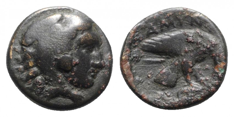 Kings of Macedon, Amyntas III (393-370/69 BC). Æ (17mm, 3.74g, 11h). Aigai or Pe...