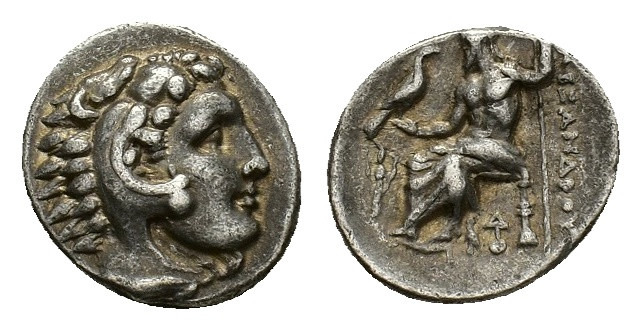 Kings of Macedon, Philip III Arrhidaios (323-317 BC). AR Drachm (16,39 mm, 4,28 ...