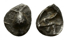 Asia Minor, Uncertain, c. 5th century BC. AR Diobol (9mm, 1.03g). Tunny(?). R/ Uncertain incuse. Good Fine