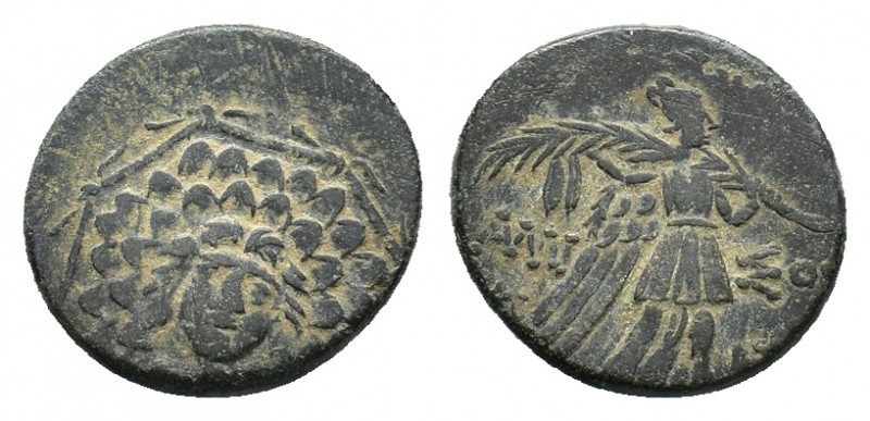 Pontos, Amisos, time of Mitridathes VI, c. 105-85 BC. Æ (20,85 mm, 6,69 g). Aegi...