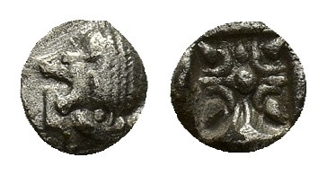 Ionia, Miletos, late 6th-early 5th century BC. AR Diobol (8,53 mm, 0,93 g). Fore...