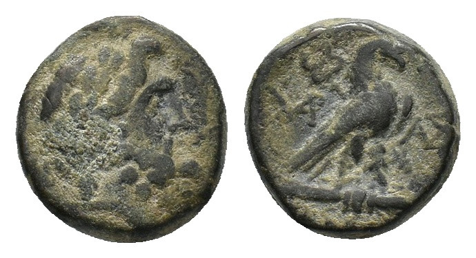 Phrygia, Amorion, 2nd-1st centuries BC. Æ (17,05 mm, 9,76 g). Laureate head of Z...