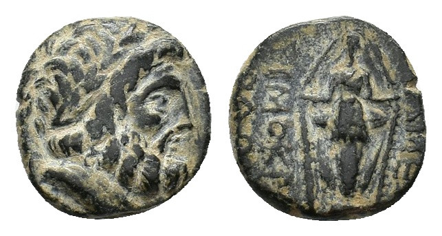 Phrygia, Apameia, c. 133-48 BC. Æ (16,11 mm, 5,55 g). Magistrate Mantitheus, son...