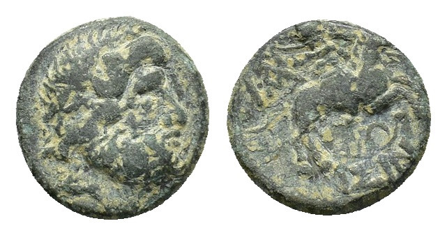 Pisidia, Isinda Æ (16,39 mm, 3,27 g). Dated CY 11 = 15/4 BC (?). Laureate head o...