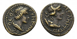 Phrygia, Aezanis, time of Claudius (AD 41-54). Æ (19,94 mm, 2,39 g). Pseudo-autonomous issue. Diademed and draped bust of Senate r. R/ Bust of Artemis...