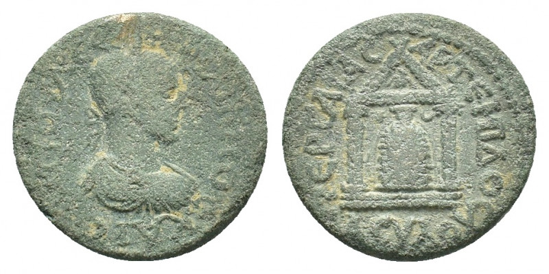 Pamphylia, Perge. Philip II, AD 247-249. Æ (25,14 mm, 10,99 g). Laureate, draped...