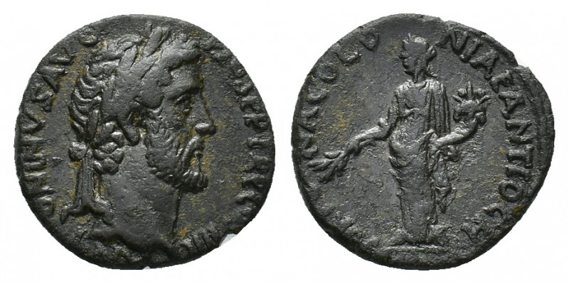 Pisidia, Antioch. Antoninus Piu (AD 138-161). Æ (23,91 mm, 8,18 g). Laureate hea...