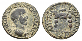 Pisidia, Antioch. Trajan Decius (AD 249-251). Æ (23,52 mm, 6,13 g). Radiate and cuirassed bust r. R/ Legionary aquila between two military standards. ...