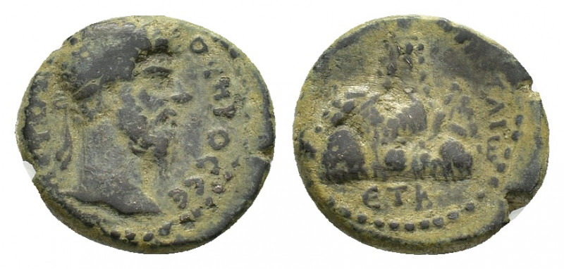 Cappadocia, Caesarea. Lucius Verus (AD 161-169). Æ (22,24 mm, 8,85 g). Laureate,...