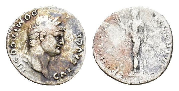 Domitian (Caesar, 69-81). AR Denarius (18,06 mm, 3,34 g). Rome, AD 75. Laureate ...