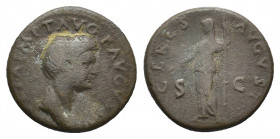 Julia Titi, Dupondius struck under Titus, Rome, AD 80-81; Æ (26,48 mm, 12,02 g). Draped bust r., hair piled high in front and coiled in bun at back. R...