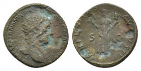 Hadrian (AD 117-138). Æ Dupondius (26,02 mm, 10,88 g). Rome, AD 120-121. IMP CAESAR TRAIANVS HADRIANVS AVG P M TR P COS III, radiate head r. R/ Aetern...