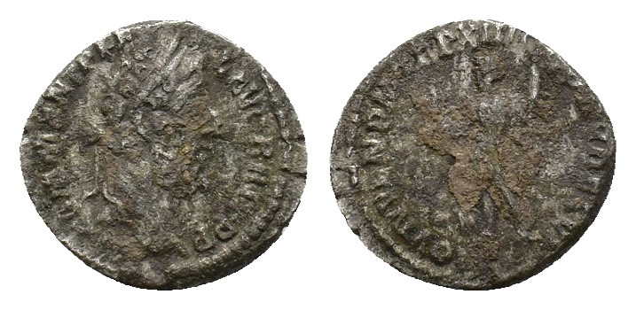 Commodus (AD 177-192). AR Denarius (18,06 mm, 3,21 g). Rome, AD 189. Laureate he...