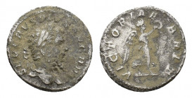 Septimius Severus (AD 193-211). AR Denarius (17,56 mm, 2,82 g), Rome, 210-211. Laureate head r. R/ Victory advancing r., holding wreath in and palm. R...