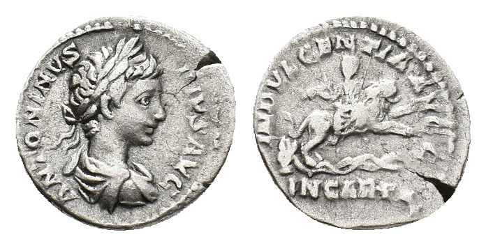 Caracalla (AD 198-217). AR Denarius (17,39 mm, 2,87 g). Rome, AD 203. Laureate a...