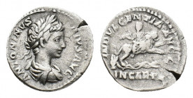 Caracalla (AD 198-217). AR Denarius (17,39 mm, 2,87 g). Rome, AD 203. Laureate and draped bust r. R/ Dea Caelestis seated facing on lion galloping r. ...