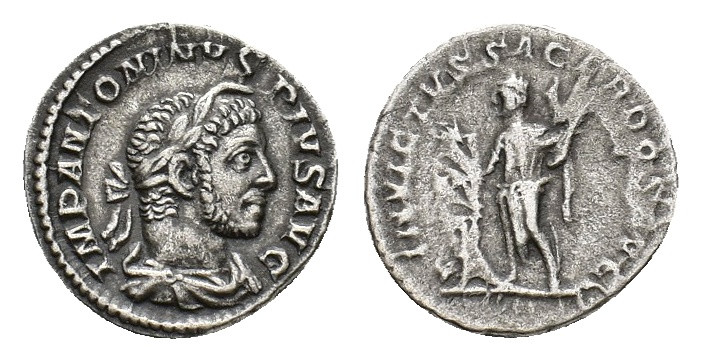 Elagabalus (AD 218-222). AR Denarius (17,62 mm, 3,02 g). Rome, AD 220-222. Laure...