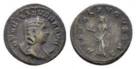 Otacilia Severa (Augusta, 244-249). AR Antoninianus (21,91 mm, 4,05 g). Rome, AD 248-249. Diademed and draped bust r., set on crescent. R/ Pietas stan...