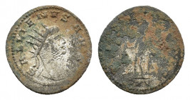 Gallienus (AD 253-268). BI Antoninianus (19,96 mm, 3,18 g). Asian mint, AD 267; Radiate and cuirassed bust r. R/ Mercury (?) standing l., holding purs...