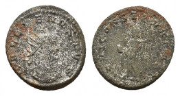 Gallienus (AD 253-268). BI Antoninianus (19,29 mm, 4,83 g). Antioch, AD 266-269. Radiate and cuirassed bust r. R/ Jupiter standing r., holding globe a...