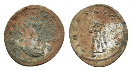 Gallienus (AD 253-268). BI Antoninianus (19,85 mm, 3,09 g). Asian mint, AD 260-268. Radiate and draped bust r., R/ Hercules standing r., holding club ...
