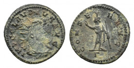 Claudius II Gothicus (268-270). Ӕ Antoninianus (20,07 mm, 3,64 g), Antiochia, late 268-late 269. Radiate, draped and cuirassed bust r., R/ Γ Serapis s...