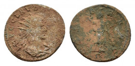 Claudius II Gothicus (268-270). BI Antoninianus (19,57 mm, 3,48 g). Antioch, AD 268-269. Radiate, draped and cuirassed bust r. R/ Serapis standing l.,...