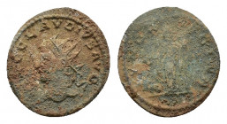 Claudius II Gothicus (268-270). BI Antoninianus (20,05 mm, 3,13 g). Antioch, AD 266-270. Radiate, draped and cuirassed bust l. R/ Juno standing l. hol...