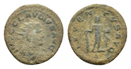 Claudius II Gothicus (268-270). Ӕ Antoninianus (20,12 mm, 3,66 g). Antioch, AD 268. Radiate, draped, and cuirassed bust r. R/ Hercules standing facing...